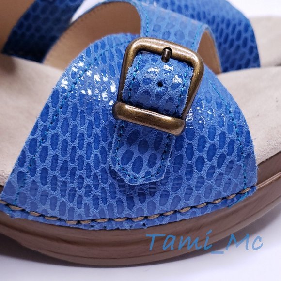 NEW Sanita 40 Blue Daisy Sandals Size 10 - Picture 8 of 16